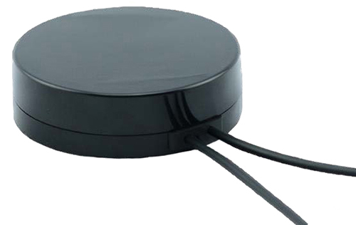 Low profile MIMO LTE magnetic mount patch antenna, 698-960 & 1710-2690 MHz, 5W, TNC male, 3m cable, 0.5-7.31 dB – 70mm x 21mm